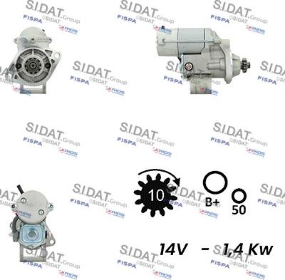 Sidat S12DE0714A2 - Стартер autosila-amz.com