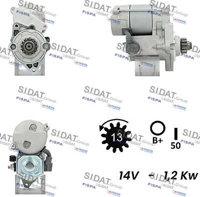 Sidat S12DE0724A2 - Стартер autosila-amz.com