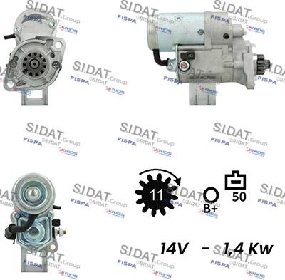 Sidat S12DE0723A2 - Стартер autosila-amz.com