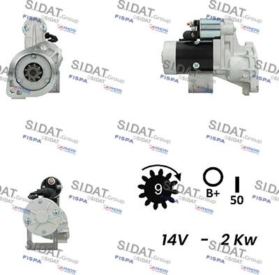 Sidat S12HT0568A2 - Стартер autosila-amz.com