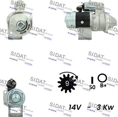 Sidat S12HT0508A2 - Стартер autosila-amz.com