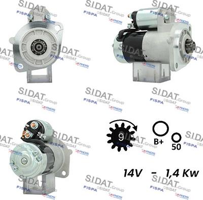 Sidat S12HT0204A2 - Стартер autosila-amz.com