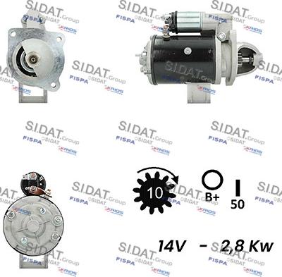 Sidat S12LU0154A2 - Стартер autosila-amz.com