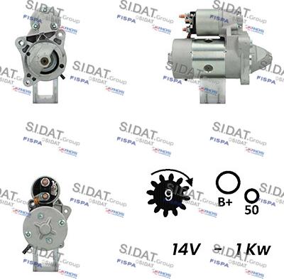 Sidat S12MA0659A2 - Стартер autosila-amz.com