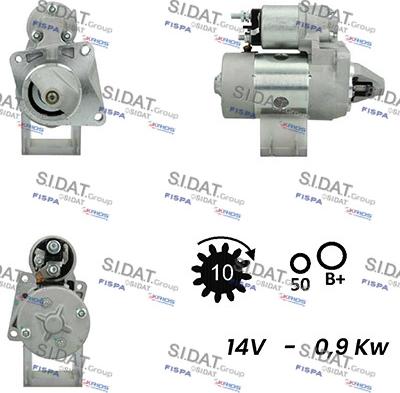 Sidat S12MA0009A2 - Стартер autosila-amz.com