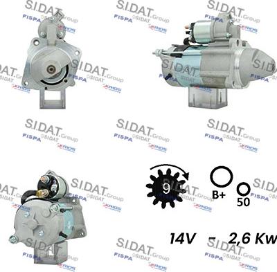 Sidat S12MA0146A2 - Стартер autosila-amz.com