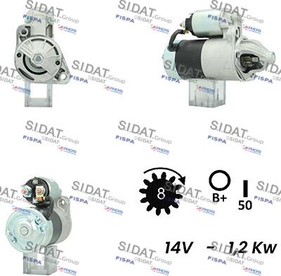 Sidat S12MH0553A2 - Стартер autosila-amz.com