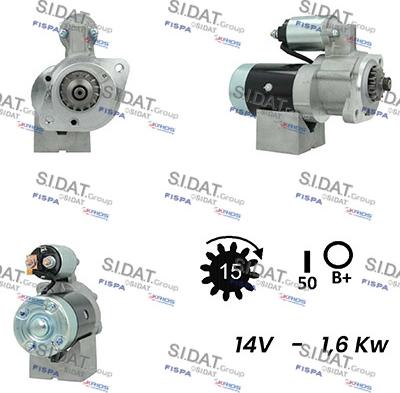 Sidat S12MH0562A2 - Стартер autosila-amz.com