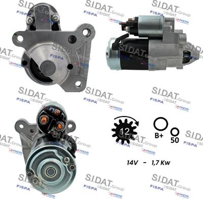 Sidat S12MH0053 - Стартер autosila-amz.com