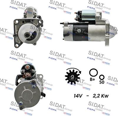 Sidat S12MH0150A2 - Стартер autosila-amz.com