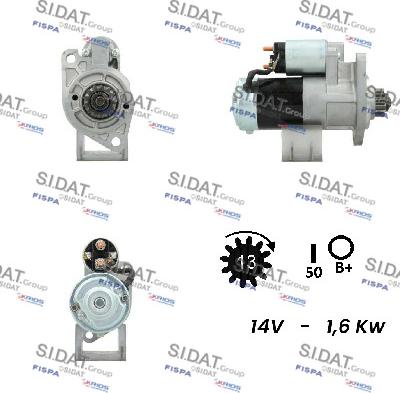 Sidat S12MH0161A2 - Стартер autosila-amz.com