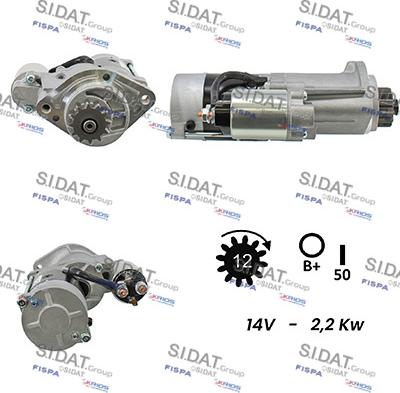 Sidat S12MH0162A2 - Стартер autosila-amz.com