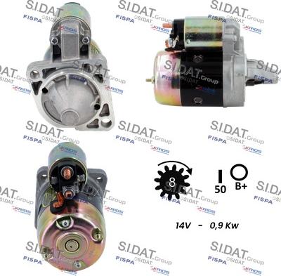 Sidat S12MH0849 - Стартер autosila-amz.com