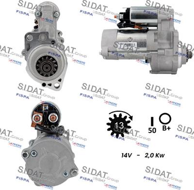 Sidat S12MH0871A2 - Стартер autosila-amz.com