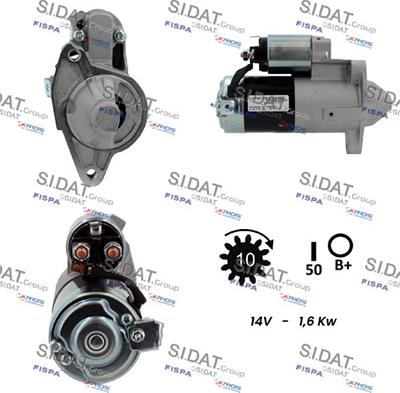 Sidat S12MH0872A2 - Стартер autosila-amz.com