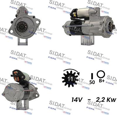 Sidat S12MH0313A2 - Стартер autosila-amz.com