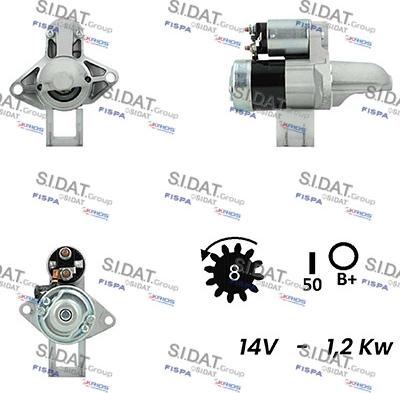 Sidat S12MH0219A2 - Стартер autosila-amz.com