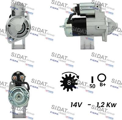 Sidat S12MH0210A2 - Стартер autosila-amz.com