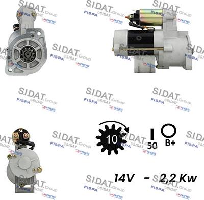 Sidat S12MH0211A2 - Стартер autosila-amz.com