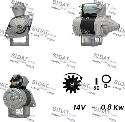 Sidat S12MH0220A2 - Стартер autosila-amz.com