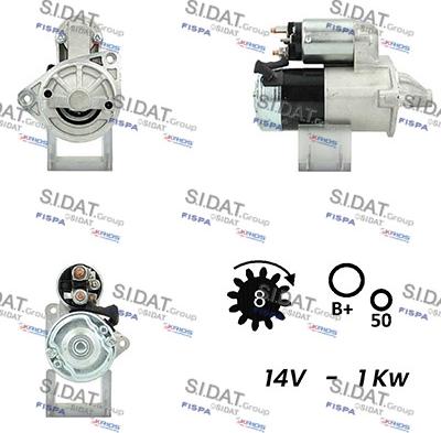 Sidat S12MH0782A2 - Стартер autosila-amz.com