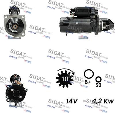 Sidat S12ML0488 - Стартер autosila-amz.com