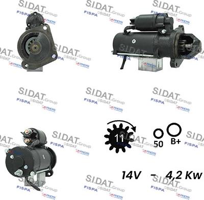 Sidat S12ML0299 - Стартер autosila-amz.com