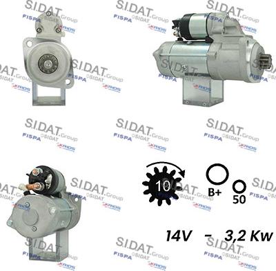 Sidat S12ML0709 - Стартер autosila-amz.com