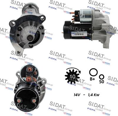 Sidat S12VA0433 - Стартер autosila-amz.com