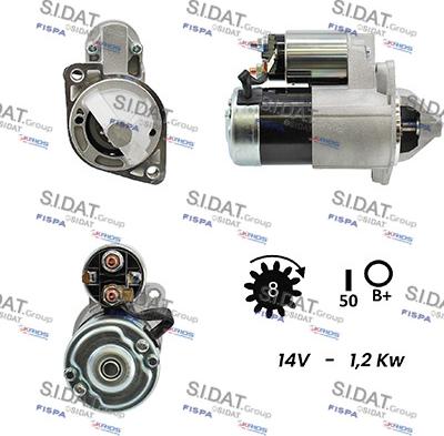 Sidat S12VA0552A2 - Стартер autosila-amz.com