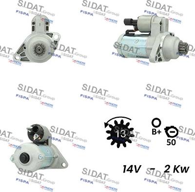 Sidat S12VA0635A2 - Стартер autosila-amz.com