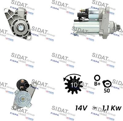 Sidat S12VA0093A2 - Стартер autosila-amz.com