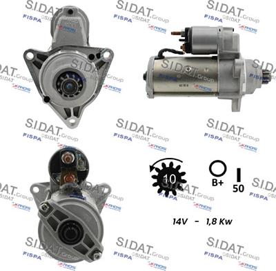 Sidat S12VA0058 - Стартер autosila-amz.com