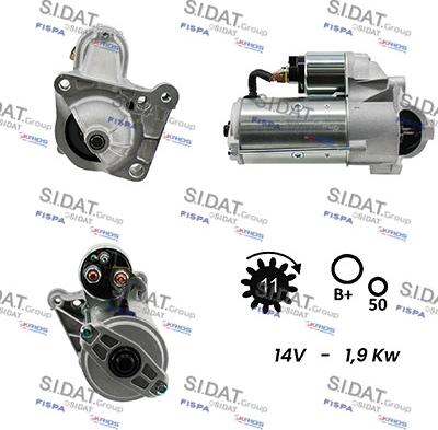 Sidat S12VA0062A2 - Стартер autosila-amz.com