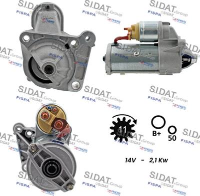 Sidat S12VA0062 - Стартер autosila-amz.com