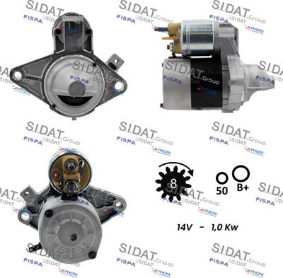 Sidat S12VA0011 - Стартер autosila-amz.com