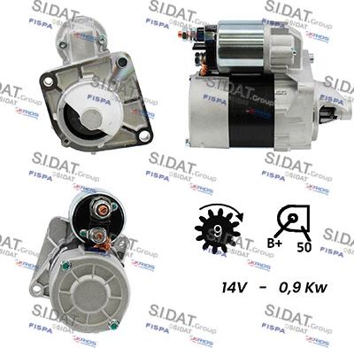 Sidat S12VA0018 - Стартер autosila-amz.com