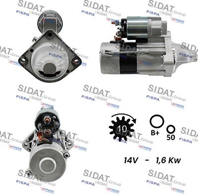 Sidat S12VA0081A2 - Стартер autosila-amz.com