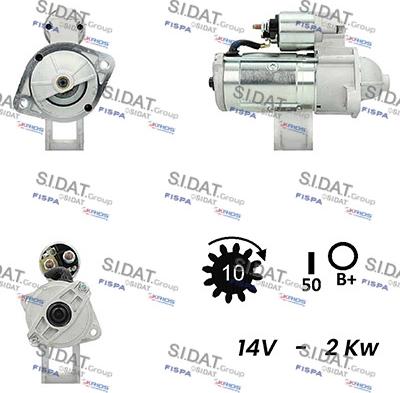 Sidat S12VA0024A2 - Стартер autosila-amz.com