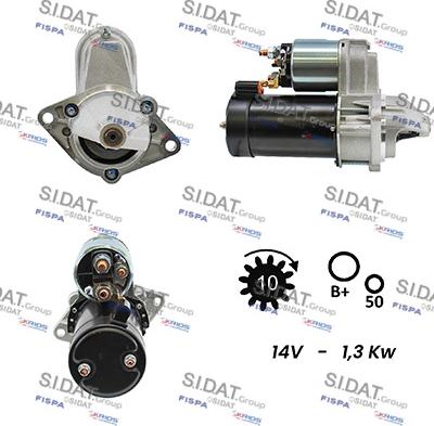 Sidat S12VA0025A2 - Стартер autosila-amz.com