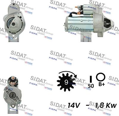 Sidat S12VA0026A2 - Стартер autosila-amz.com