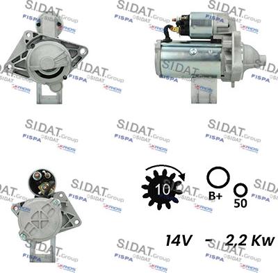 Sidat S12VA0021 - Стартер autosila-amz.com