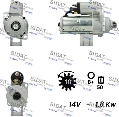 Sidat S12VA0027A2 - Стартер autosila-amz.com