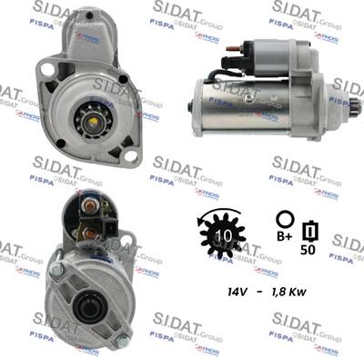 Sidat S12VA0027 - Стартер autosila-amz.com