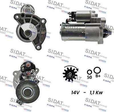 Sidat S12VA0113A2 - Стартер autosila-amz.com