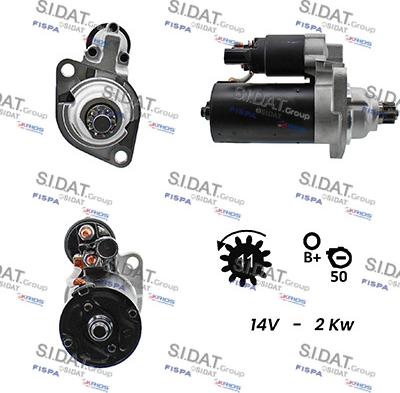 Sidat S12VA0117A2 - Стартер autosila-amz.com