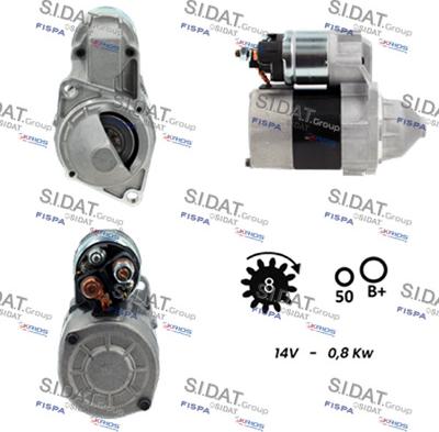 Sidat S12VA0837A2 - Стартер autosila-amz.com