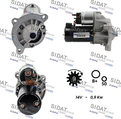 Sidat S12VA0238 - Стартер autosila-amz.com