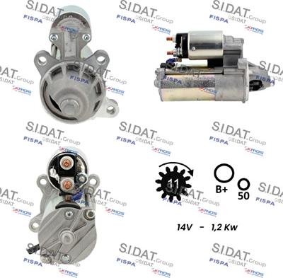 Sidat S12VS0696 - Стартер autosila-amz.com