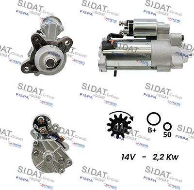 Sidat S12VS0036A2 - Стартер autosila-amz.com